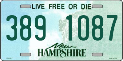 NH license plate 3891087