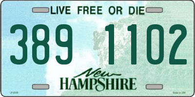 NH license plate 3891102