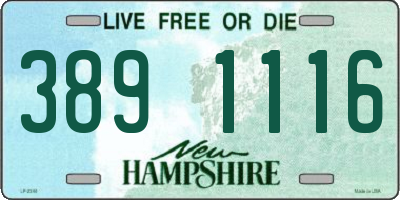 NH license plate 3891116