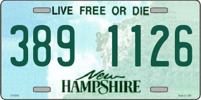 NH license plate 3891126