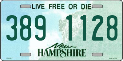NH license plate 3891128