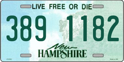 NH license plate 3891182