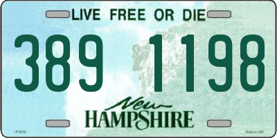 NH license plate 3891198