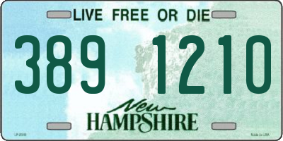 NH license plate 3891210