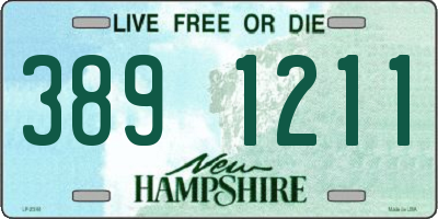 NH license plate 3891211