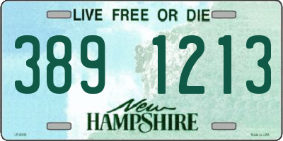 NH license plate 3891213