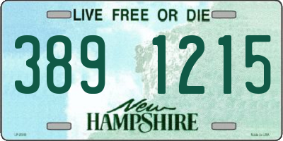 NH license plate 3891215