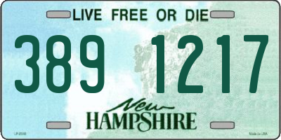 NH license plate 3891217