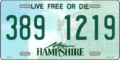 NH license plate 3891219