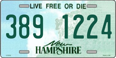 NH license plate 3891224