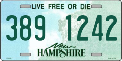 NH license plate 3891242