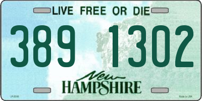 NH license plate 3891302