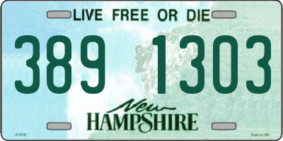 NH license plate 3891303