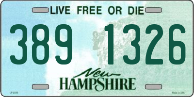 NH license plate 3891326