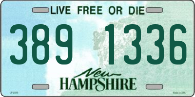 NH license plate 3891336