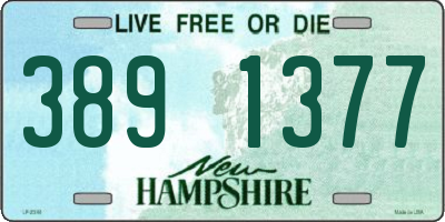 NH license plate 3891377