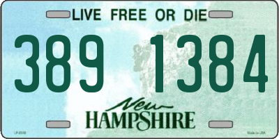 NH license plate 3891384