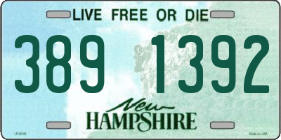 NH license plate 3891392