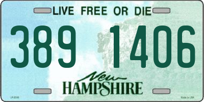 NH license plate 3891406