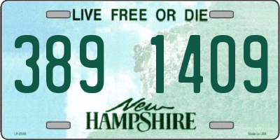 NH license plate 3891409