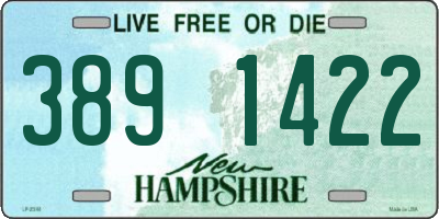 NH license plate 3891422