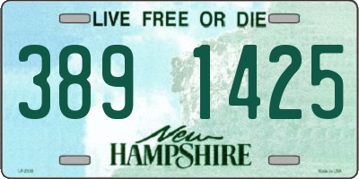 NH license plate 3891425