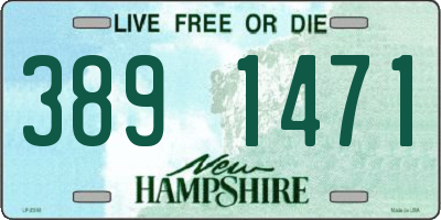 NH license plate 3891471