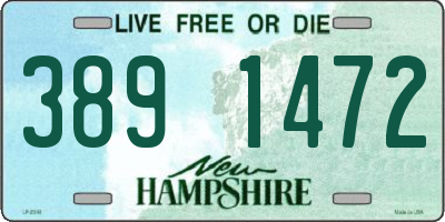 NH license plate 3891472