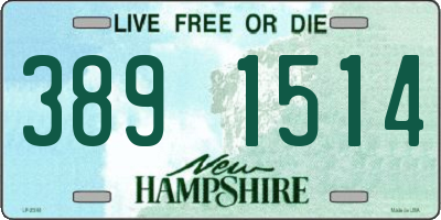 NH license plate 3891514
