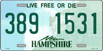 NH license plate 3891531