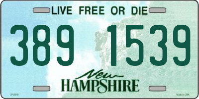 NH license plate 3891539