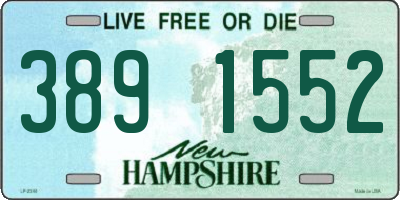 NH license plate 3891552