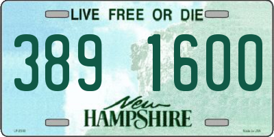 NH license plate 3891600