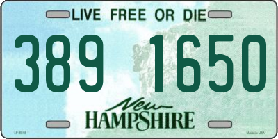 NH license plate 3891650