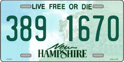 NH license plate 3891670