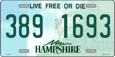 NH license plate 3891693