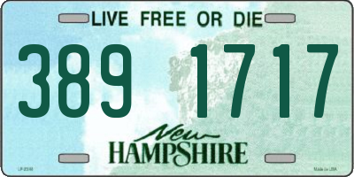 NH license plate 3891717