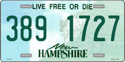 NH license plate 3891727