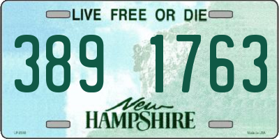NH license plate 3891763