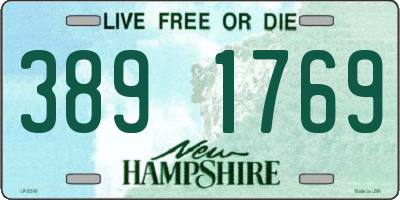 NH license plate 3891769