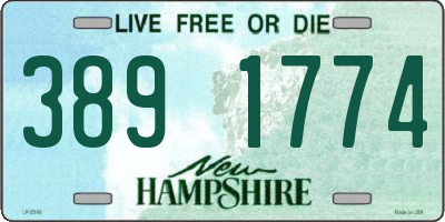 NH license plate 3891774
