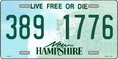 NH license plate 3891776