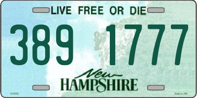 NH license plate 3891777