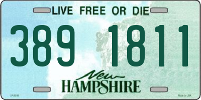 NH license plate 3891811