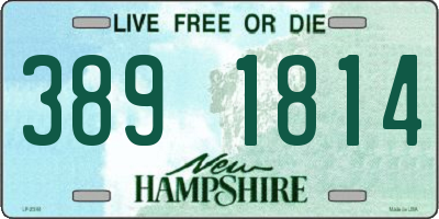 NH license plate 3891814