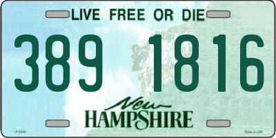 NH license plate 3891816