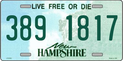 NH license plate 3891817