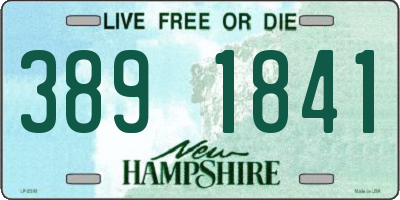 NH license plate 3891841
