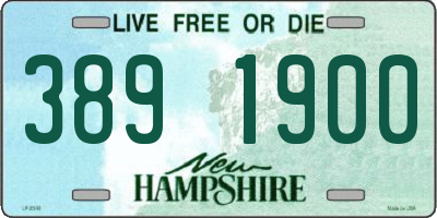 NH license plate 3891900