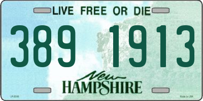 NH license plate 3891913